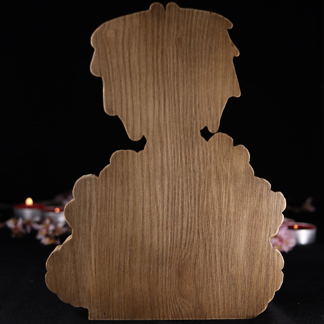 Melusine: Handcrafted Wooden Statue of a Mythical Water Spirit
