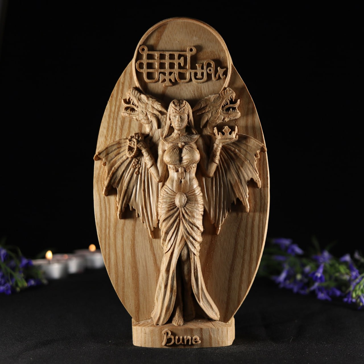 Handmade Wooden Statue Carving Bune of a Great and Powerful Duke