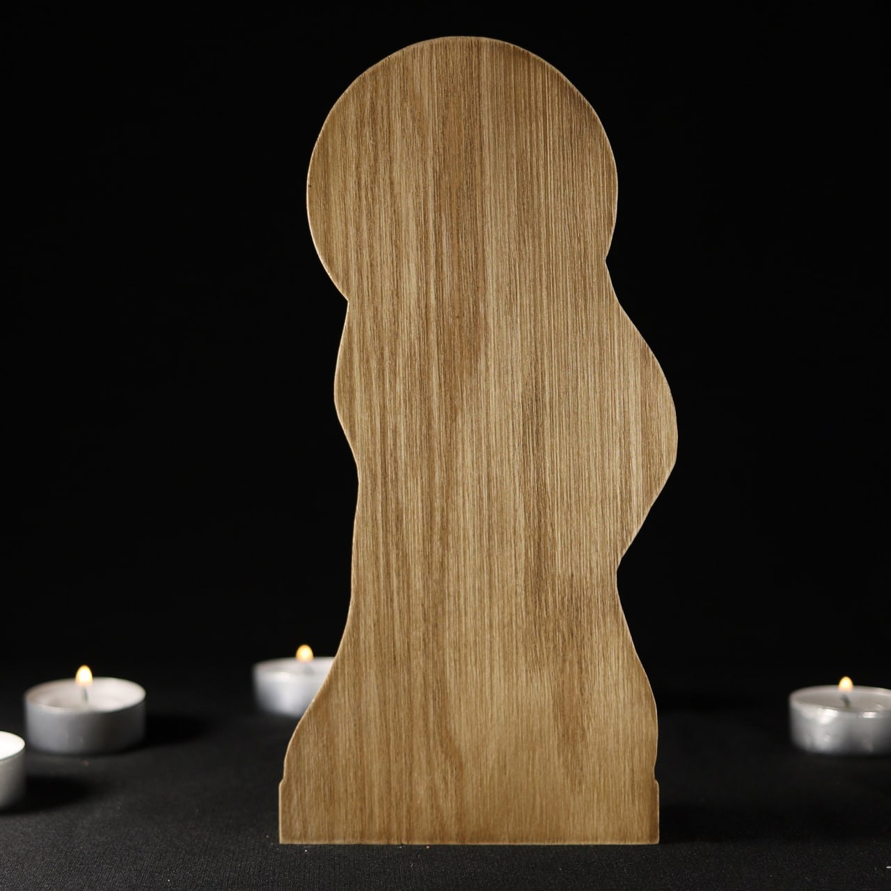 Lucifuge Rofocale Wooden Statue - Mystical Demon Artwork for Occult Enthusiasts