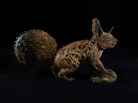 Ratatoskr: The Enchanting Wood Squirrel Statue from Norse Mythology