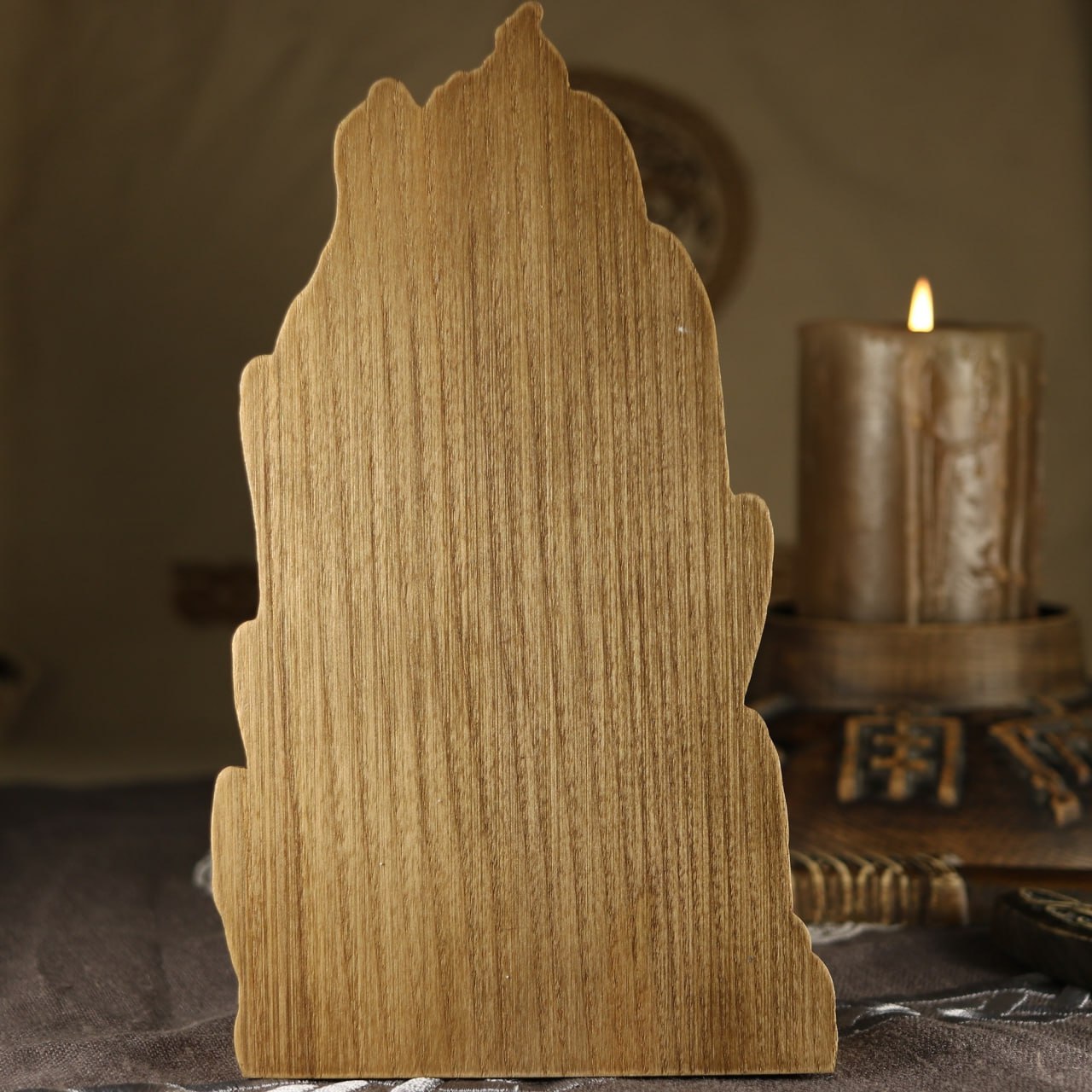 Surtr, The Mighty Fire Giant: Handcrafted Wood Carved Statue from Norse Mythology
