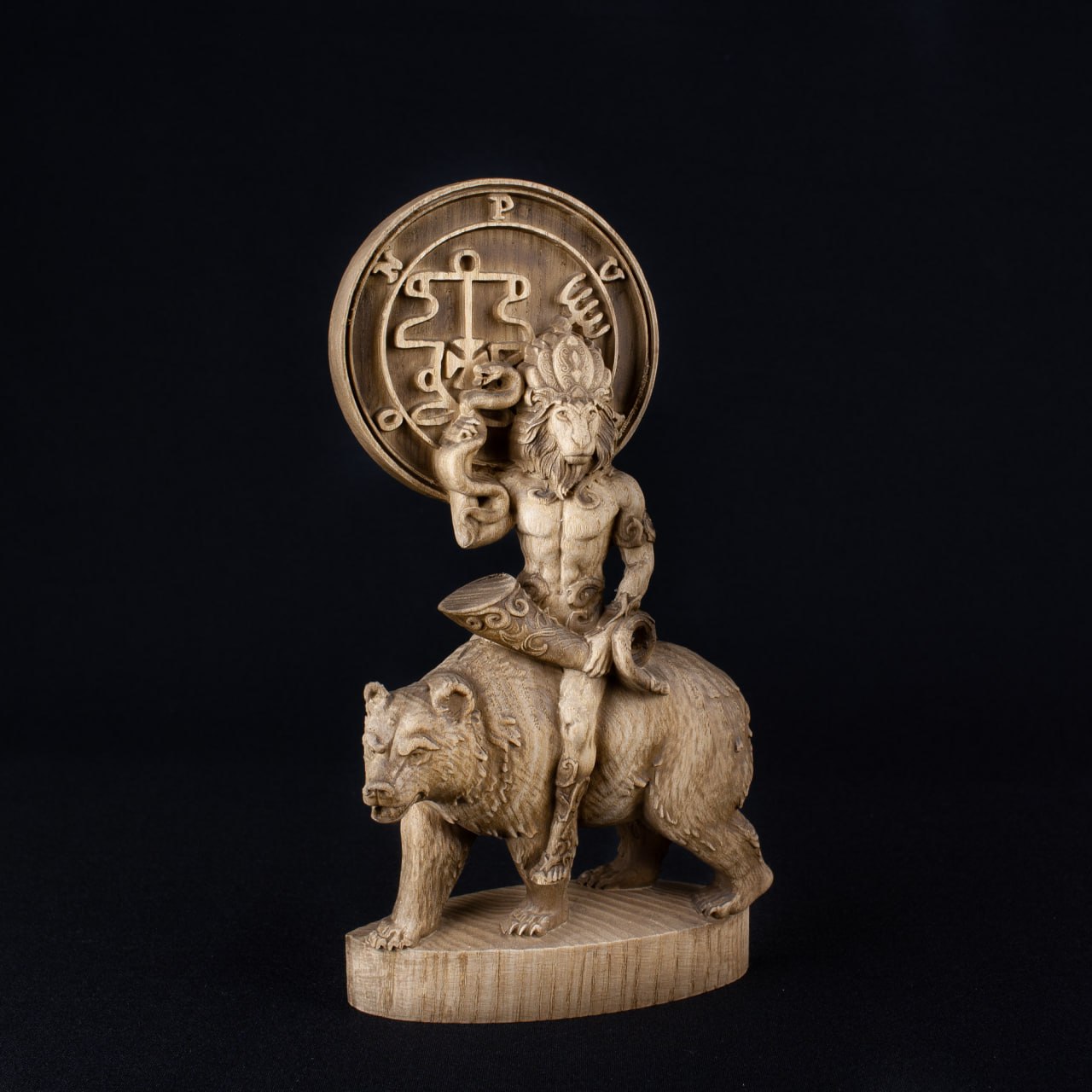 King Purson: Wooden Goetia Demon Statue