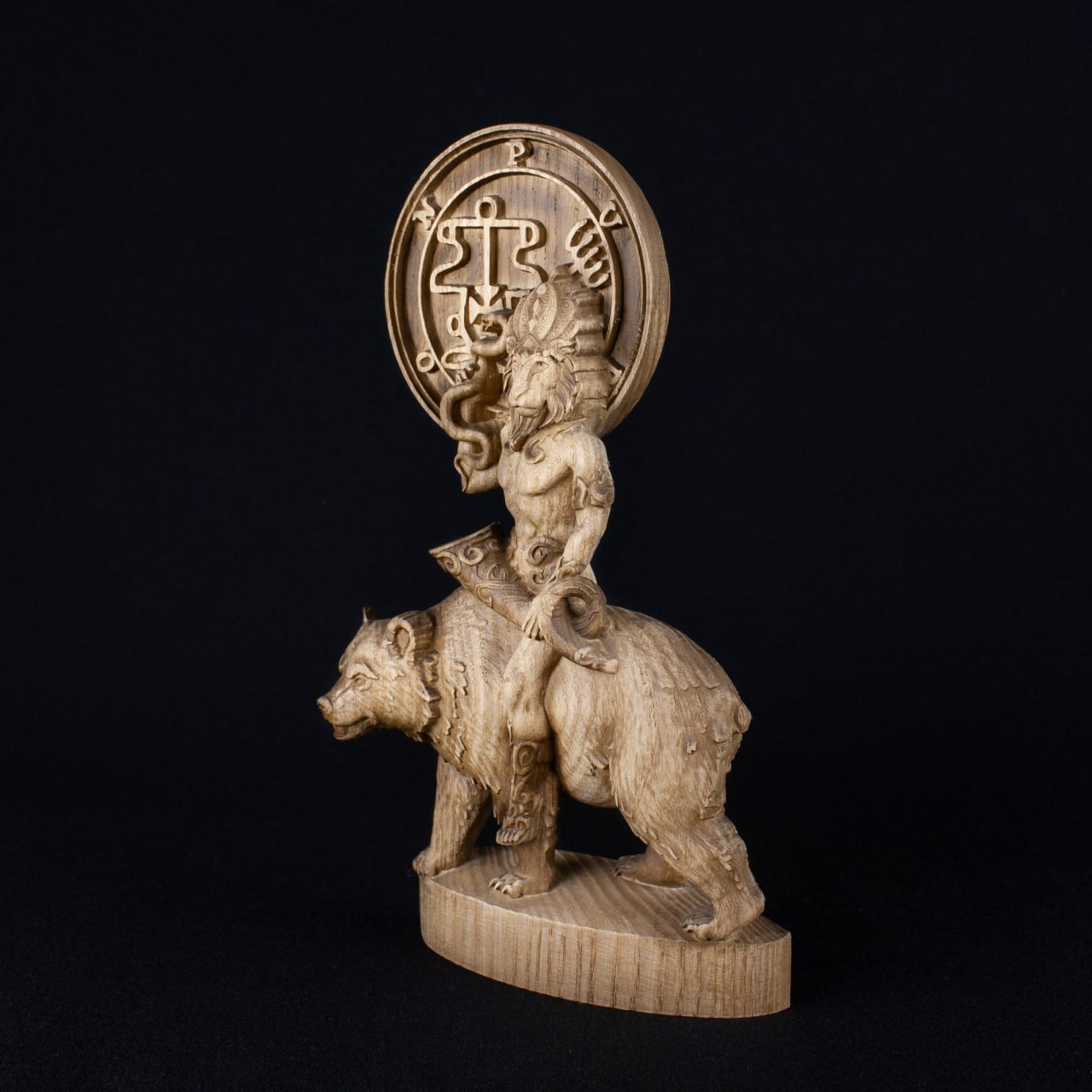 King Purson: Wooden Goetia Demon Statue