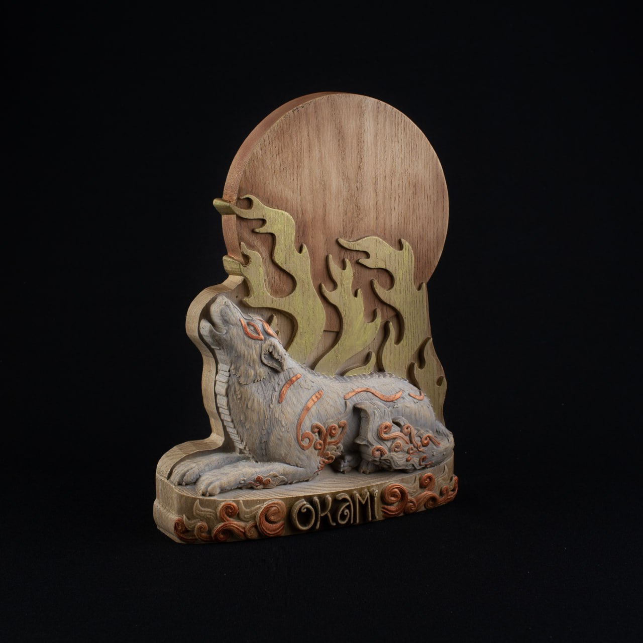 Okami Glorious : Japanese Mythology Wooden Statue