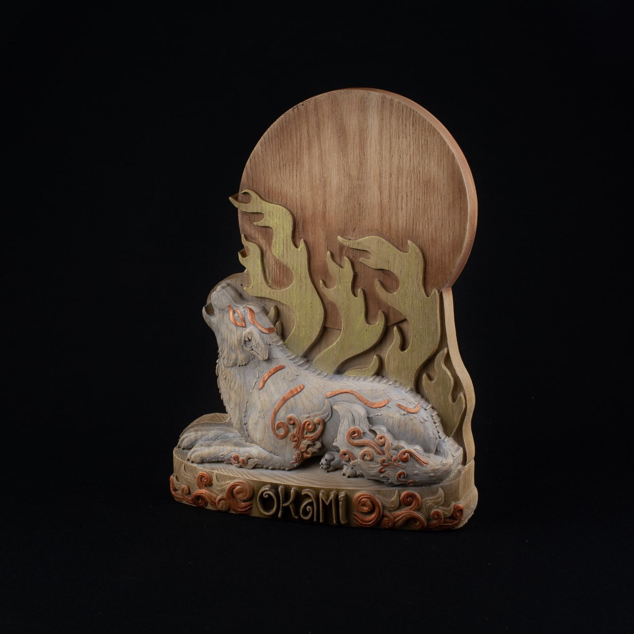 Okami Glorious : Japanese Mythology Wooden Statue
