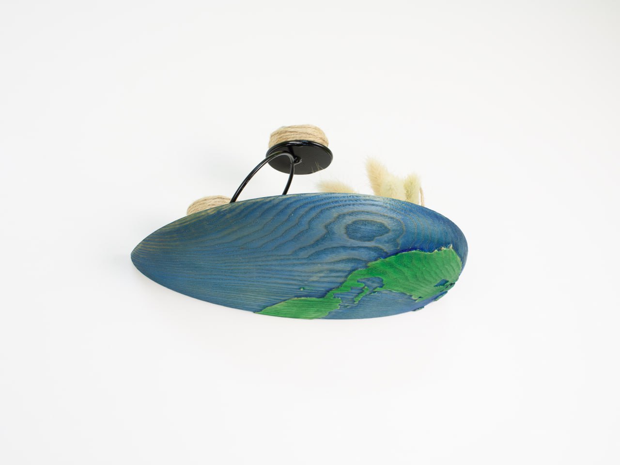 GeoCharm: Artful Hemisphere Wood Shelves for Unique Interiors