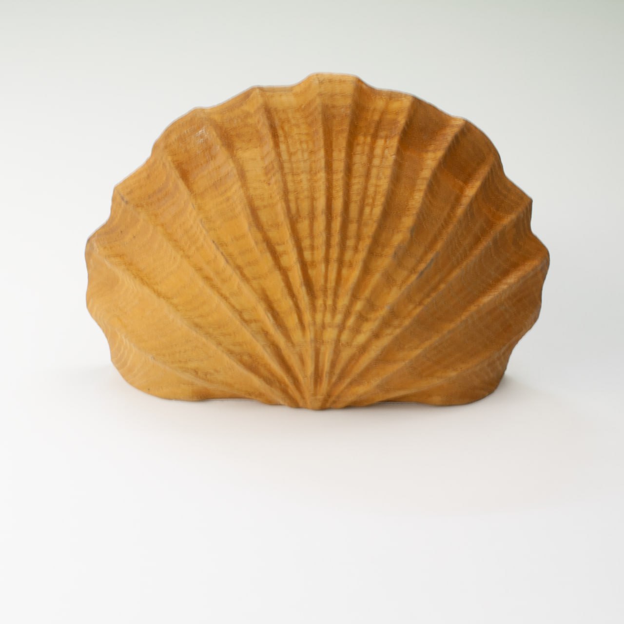 Seashell-Inspired Wooden Shelf
