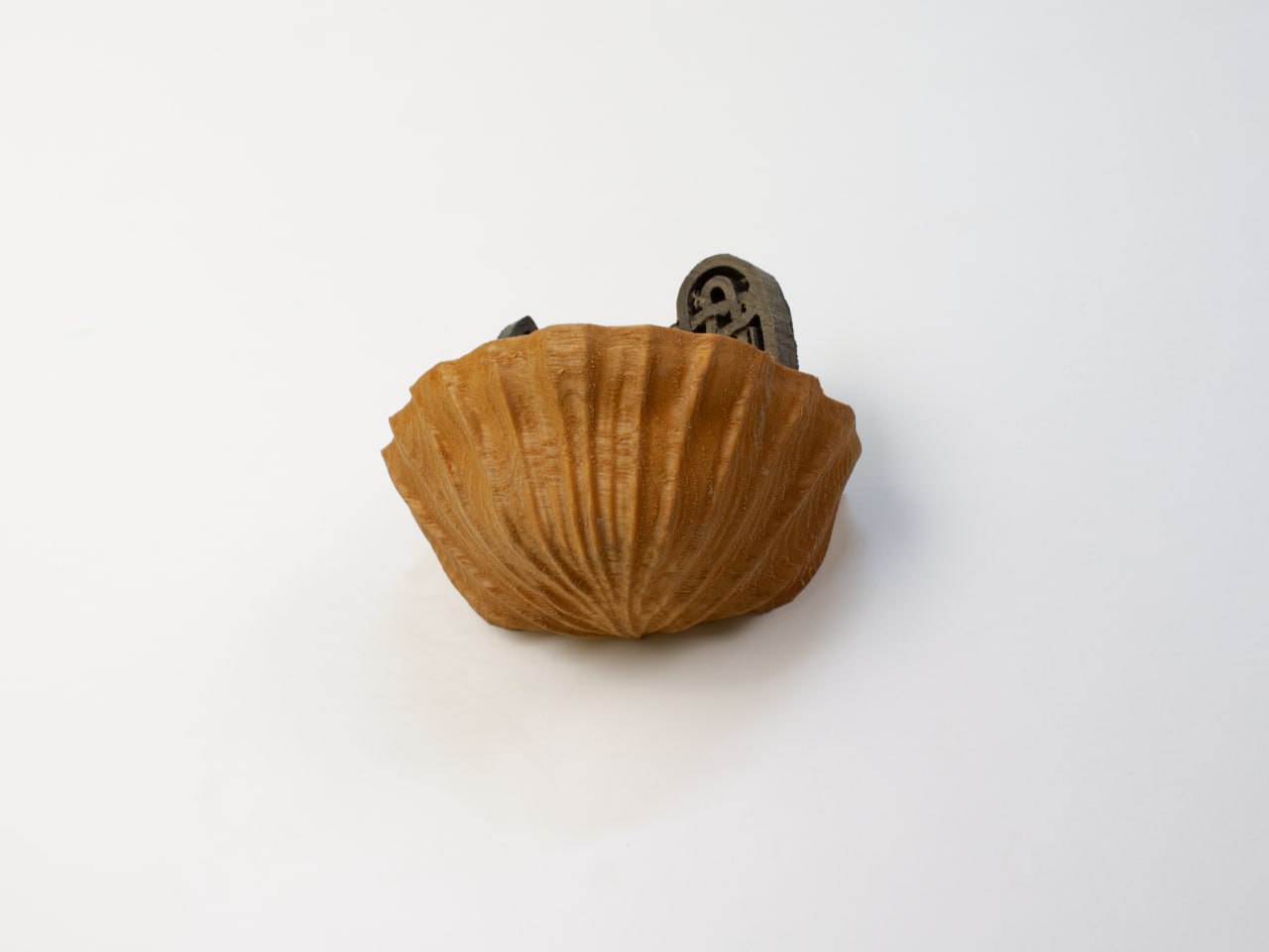Seashell-Inspired Wooden Shelf