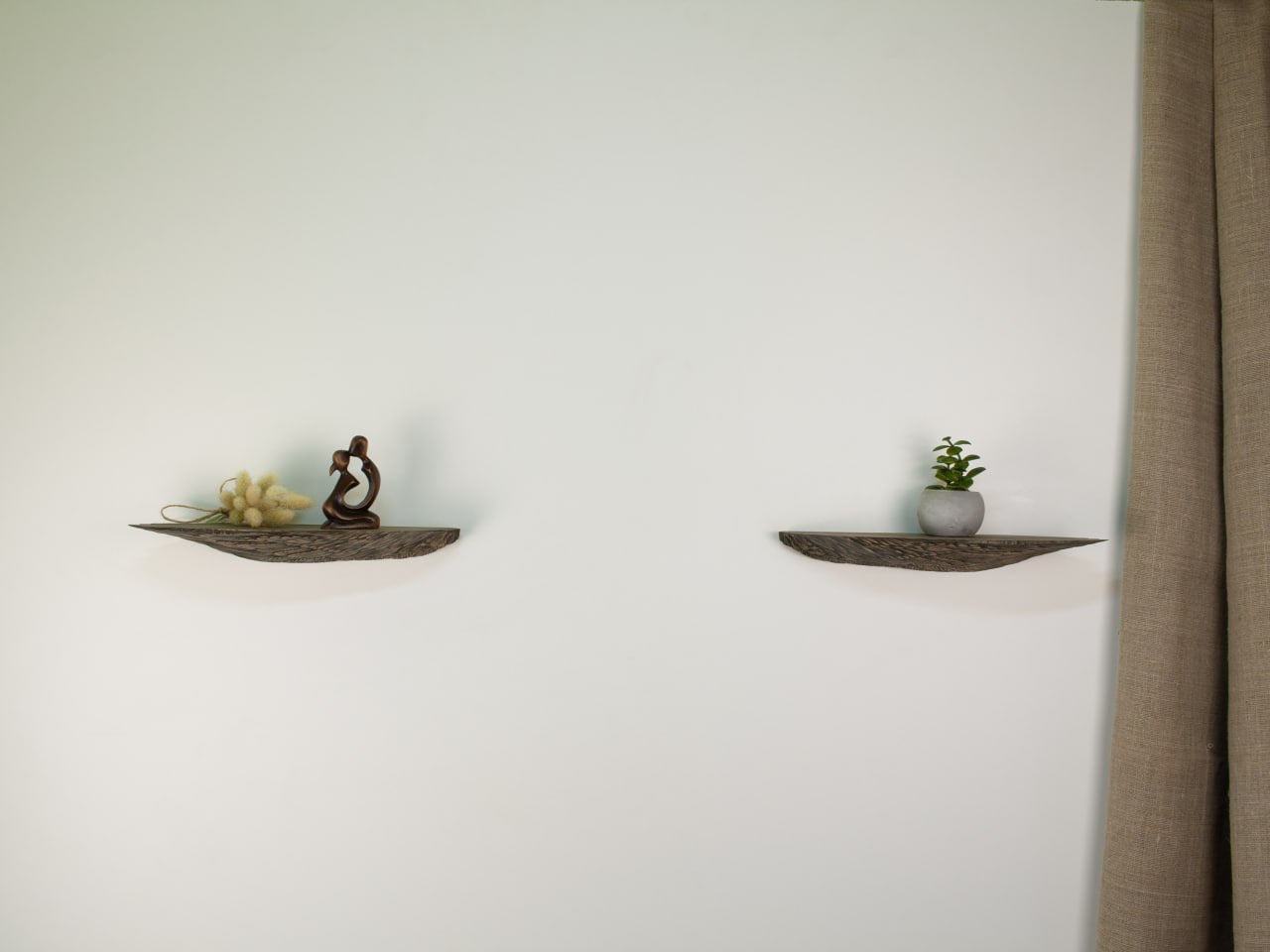 Graceful Angel Wings Wooden Shelf