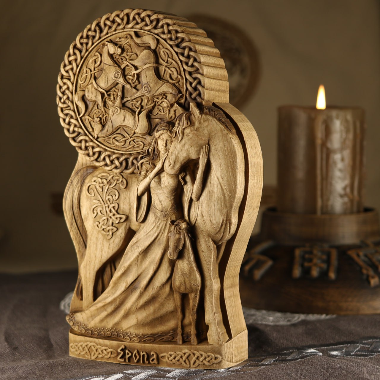 Epona statue, Celtic goddess