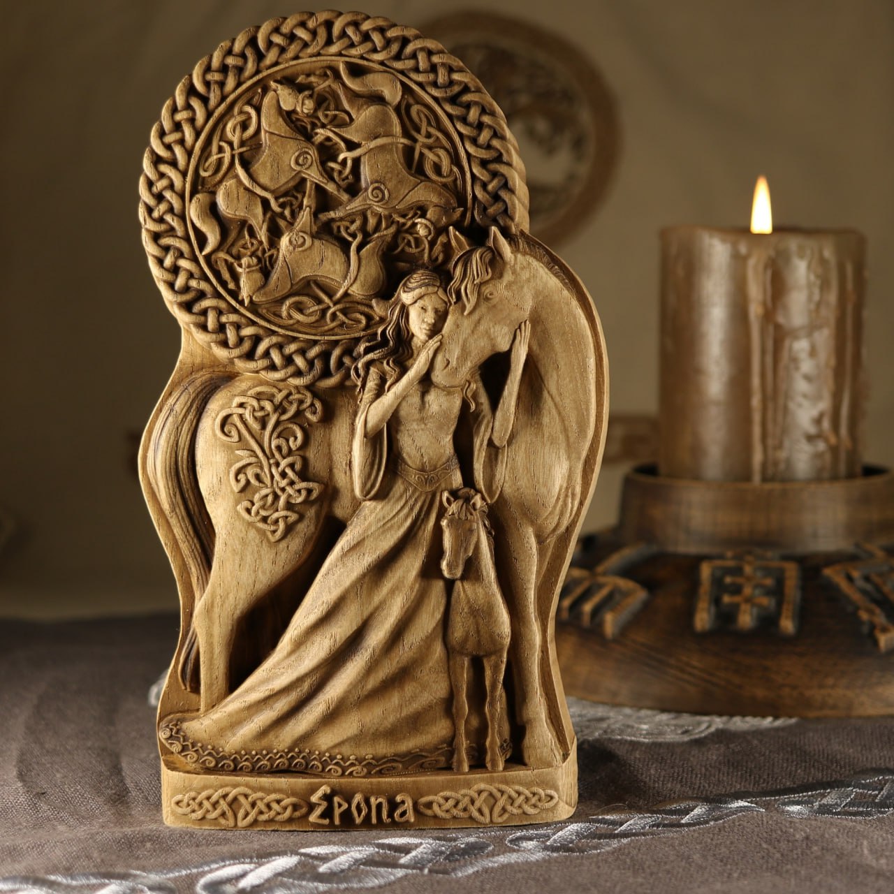 Epona statue, Celtic goddess