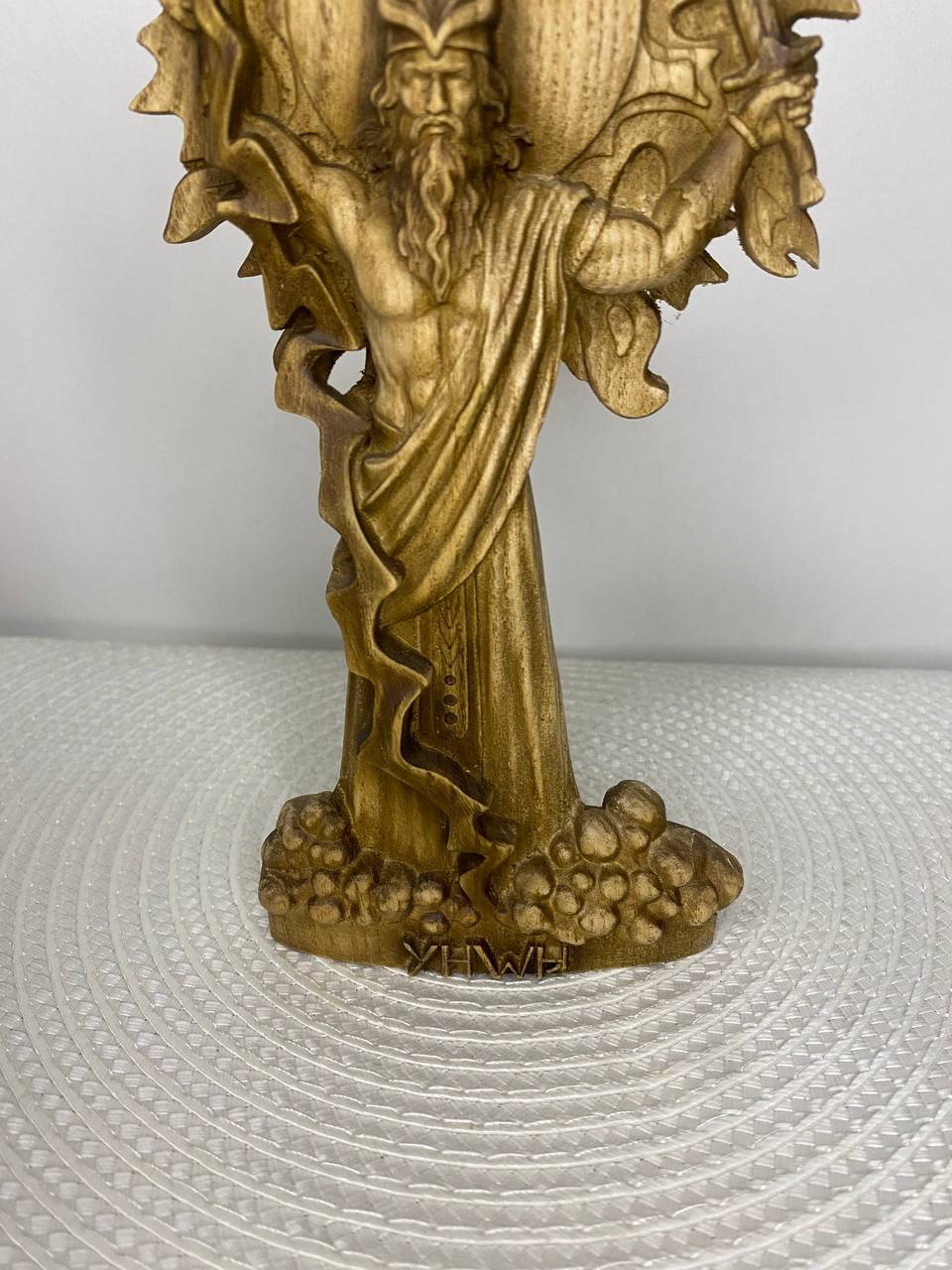 Yahweh Monotheism Goddess Statue Goddess Altar DivineLight Spirituality Mythology JewishTradition SacredArt WoodCarving DivineEnergy Gift