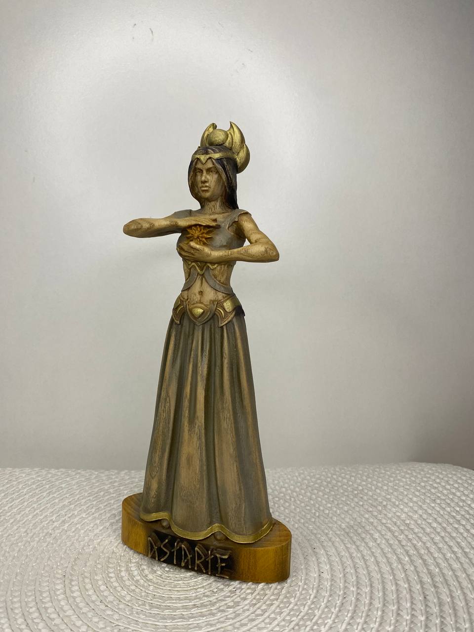 Astarte statue Goddess Figurine Adeptus Astarte Pagan Altar Decor Ishtar Witchcraft