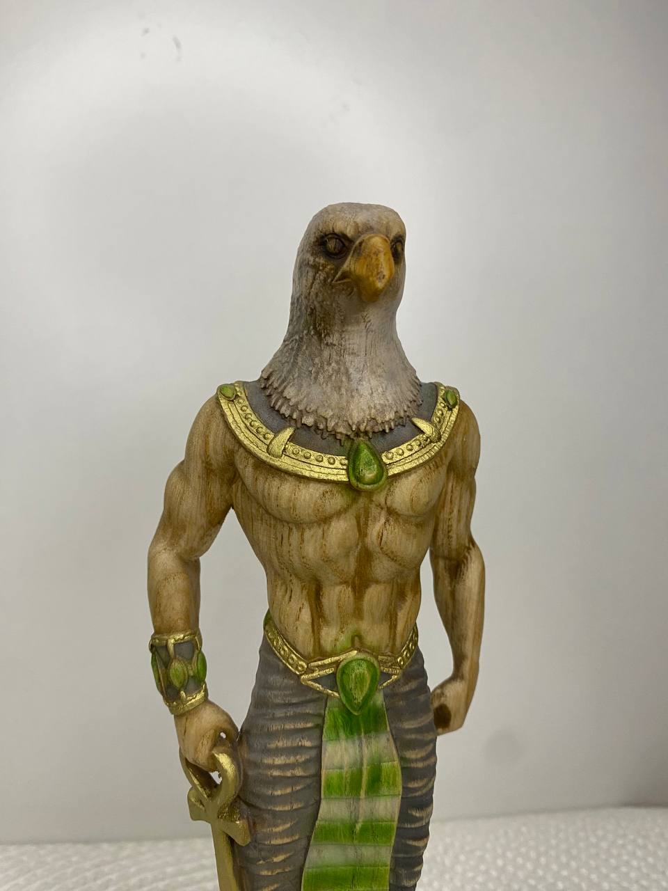 Horus Horus statue Eagle Ancient egypt Egyptian mythology Egyptian god God horus Wood figurine Home decor Woodstatue Woodcarving Decorstatue