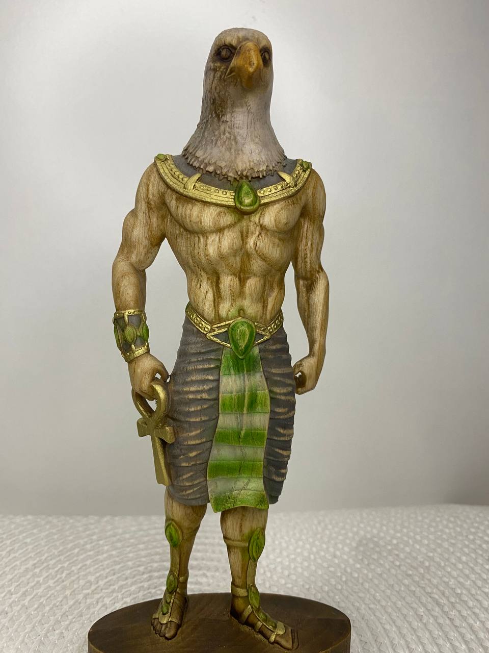 Horus Horus statue Eagle Ancient egypt Egyptian mythology Egyptian god God horus Wood figurine Home decor Woodstatue Woodcarving Decorstatue