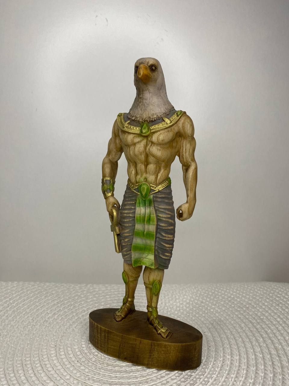Horus Horus statue Eagle Ancient egypt Egyptian mythology Egyptian god God horus Wood figurine Home decor Woodstatue Woodcarving Decorstatue
