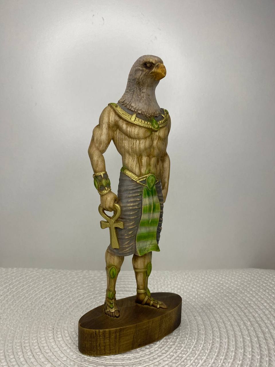 Horus Horus statue Eagle Ancient egypt Egyptian mythology Egyptian god God horus Wood figurine Home decor Woodstatue Woodcarving Decorstatue