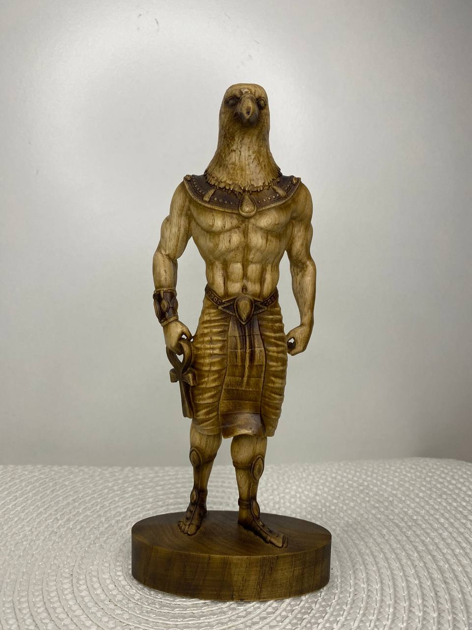 Horus Horus statue Eagle Ancient egypt Egyptian mythology Egyptian god God horus Wood figurine Home decor Woodstatue Woodcarving Decorstatue
