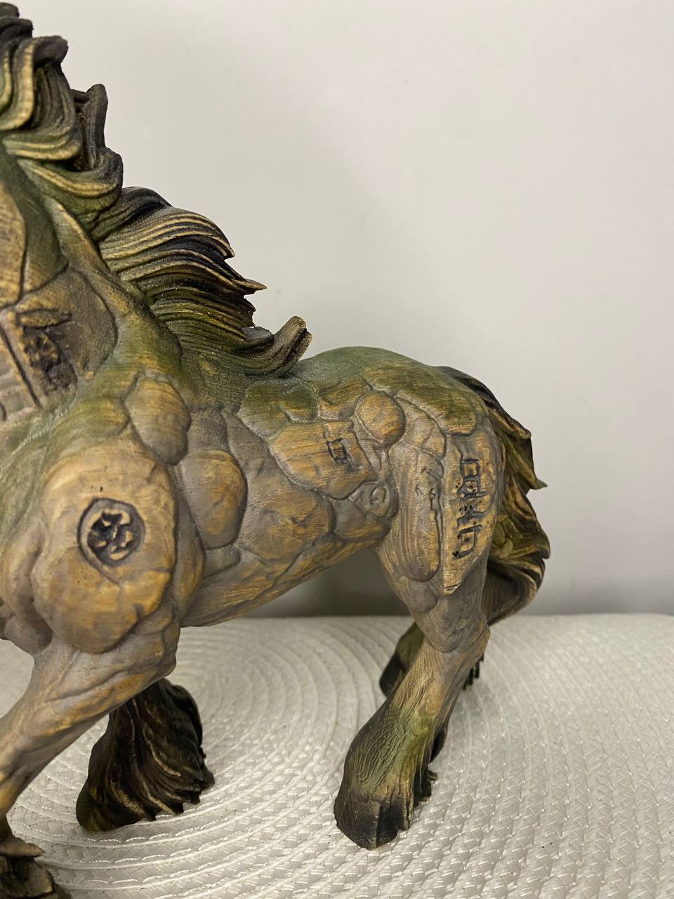 Stone-Like Wooden Horse Totem Pagan Slavic Decor Forest Slavic Legend Fantasy