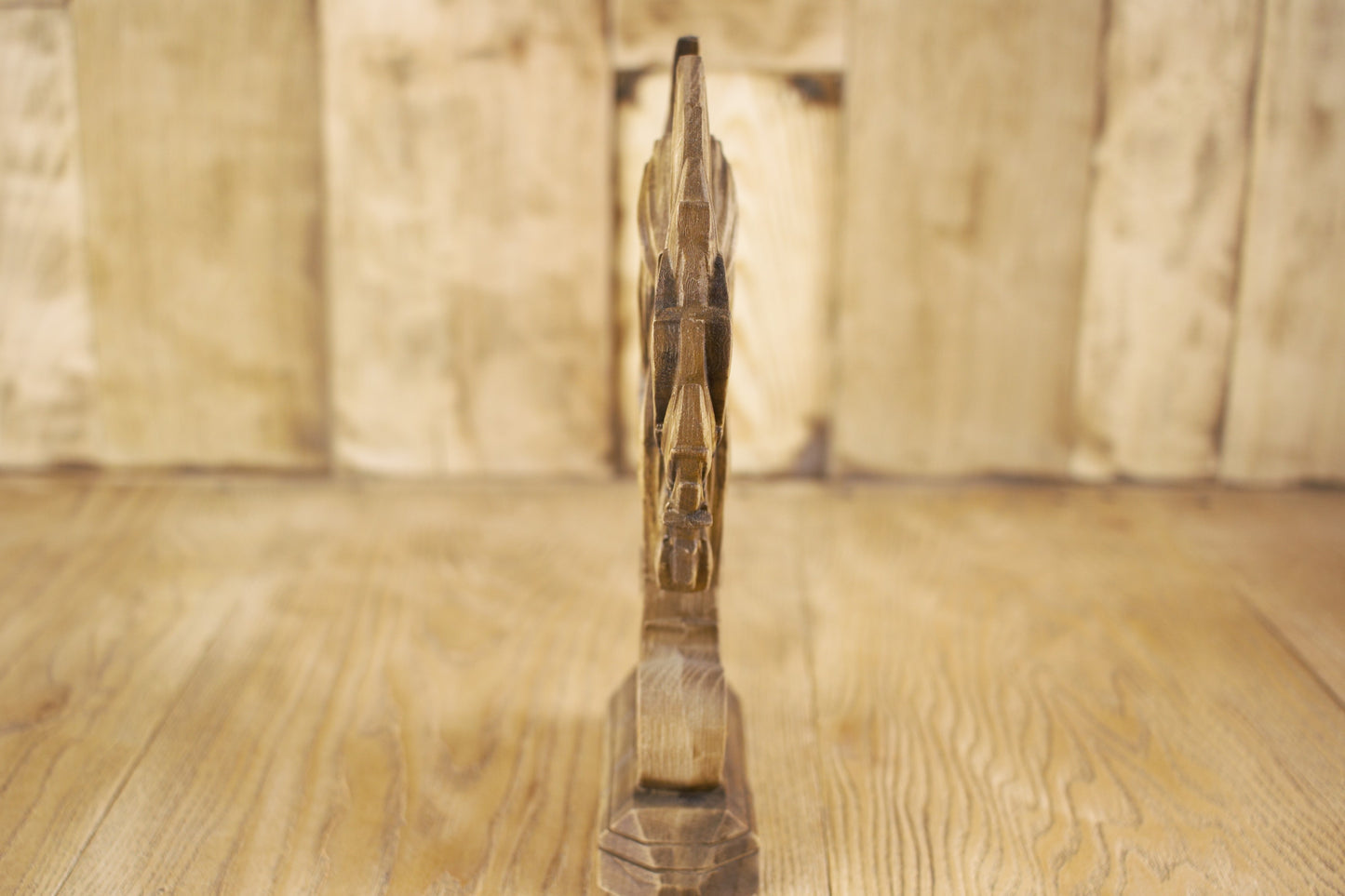 Phoenix Statue | Hand-Carved Ash Wood Greek Mythology Bird of Rebirth | ArtCarving Shop