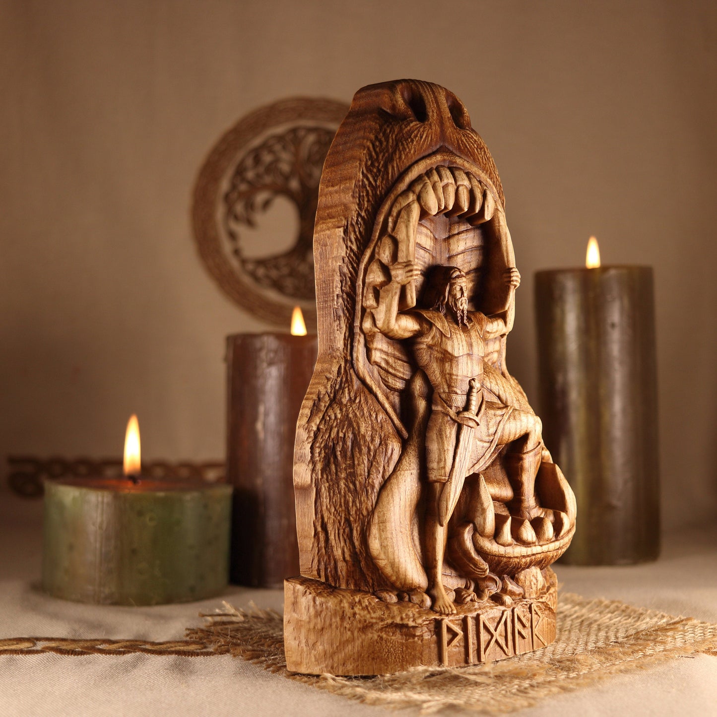 Vidar Norse Home Decor - 3D Wood Artwork