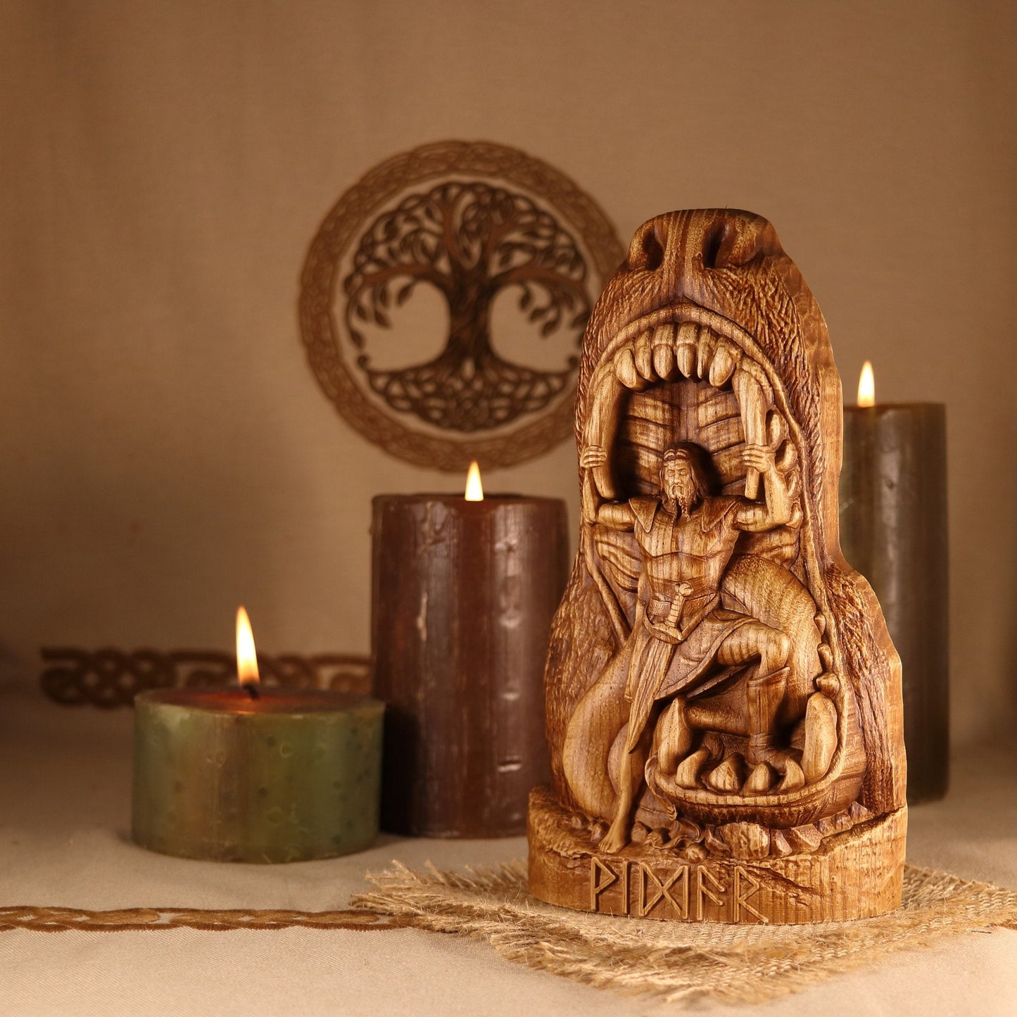 Vidar Norse Home Decor - 3D Wood Artwork