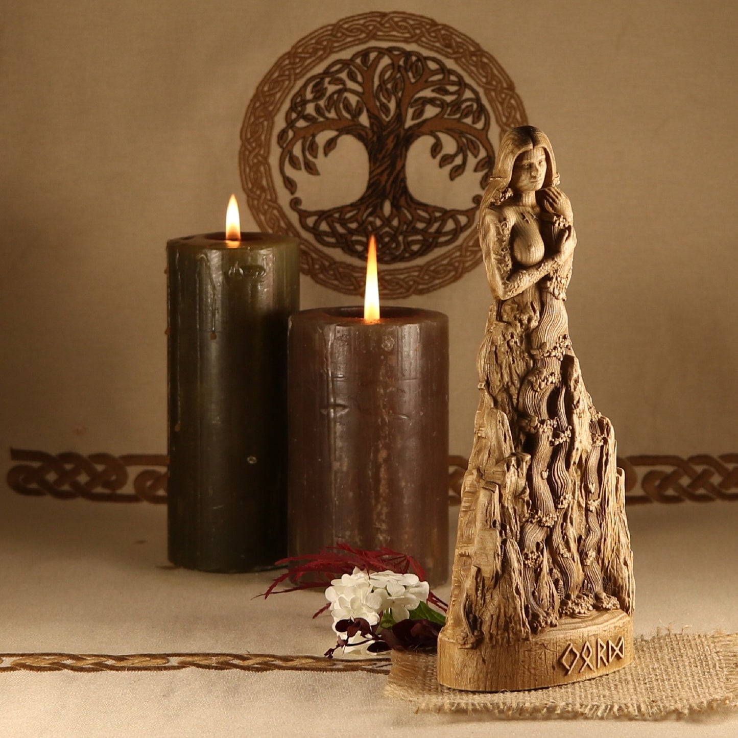 Jörð, Jord Nordic Statue - Ancient Mother Goddess Statue
