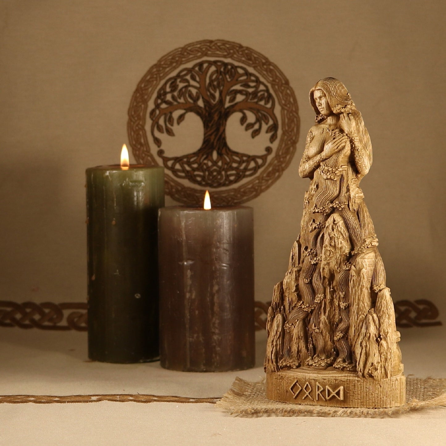 Jörð, Jord Nordic Statue - Ancient Mother Goddess Statue
