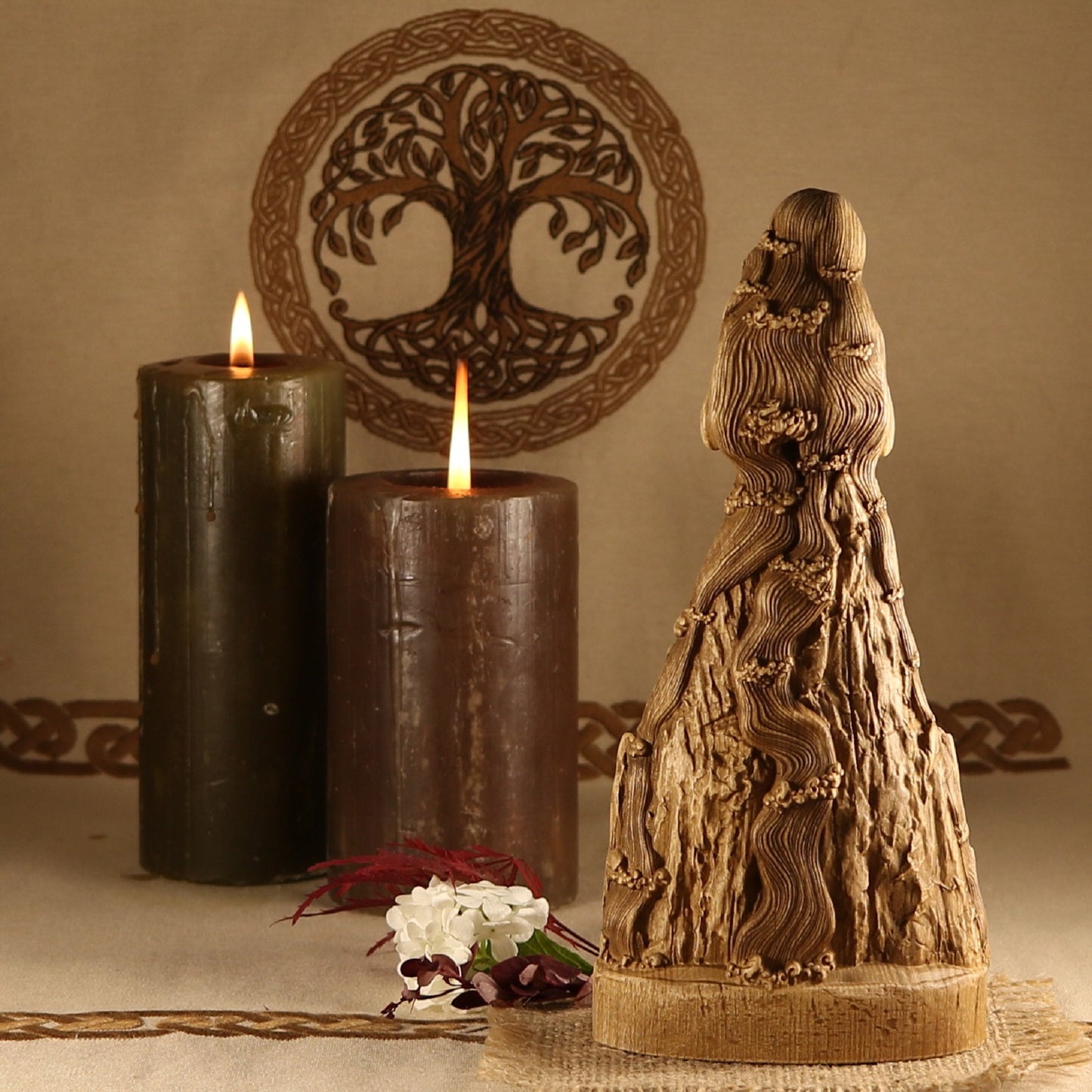 Jörð, Jord Nordic Statue - Ancient Mother Goddess Statue