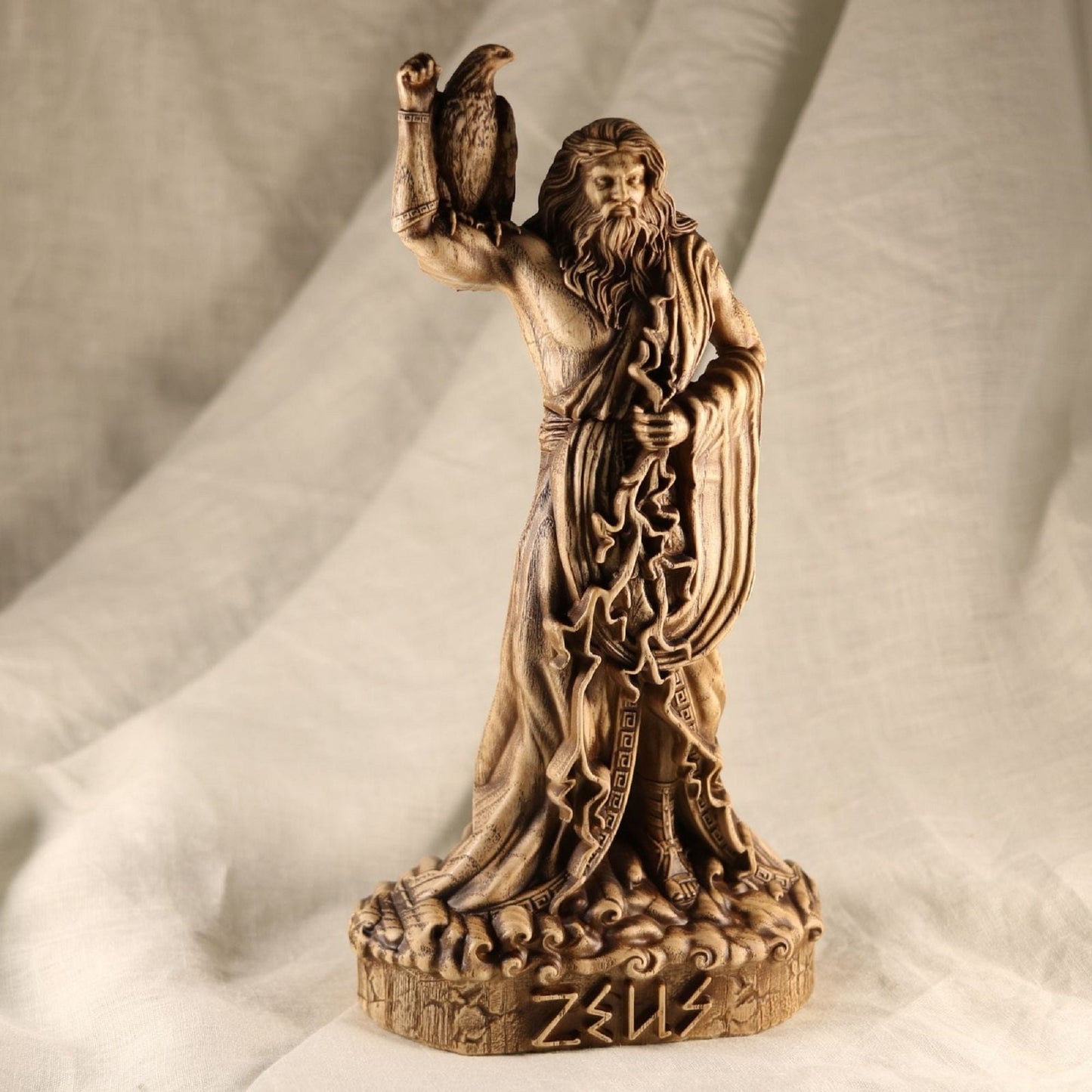 Wooden Zeus Statue - Greek Ancient Statue
