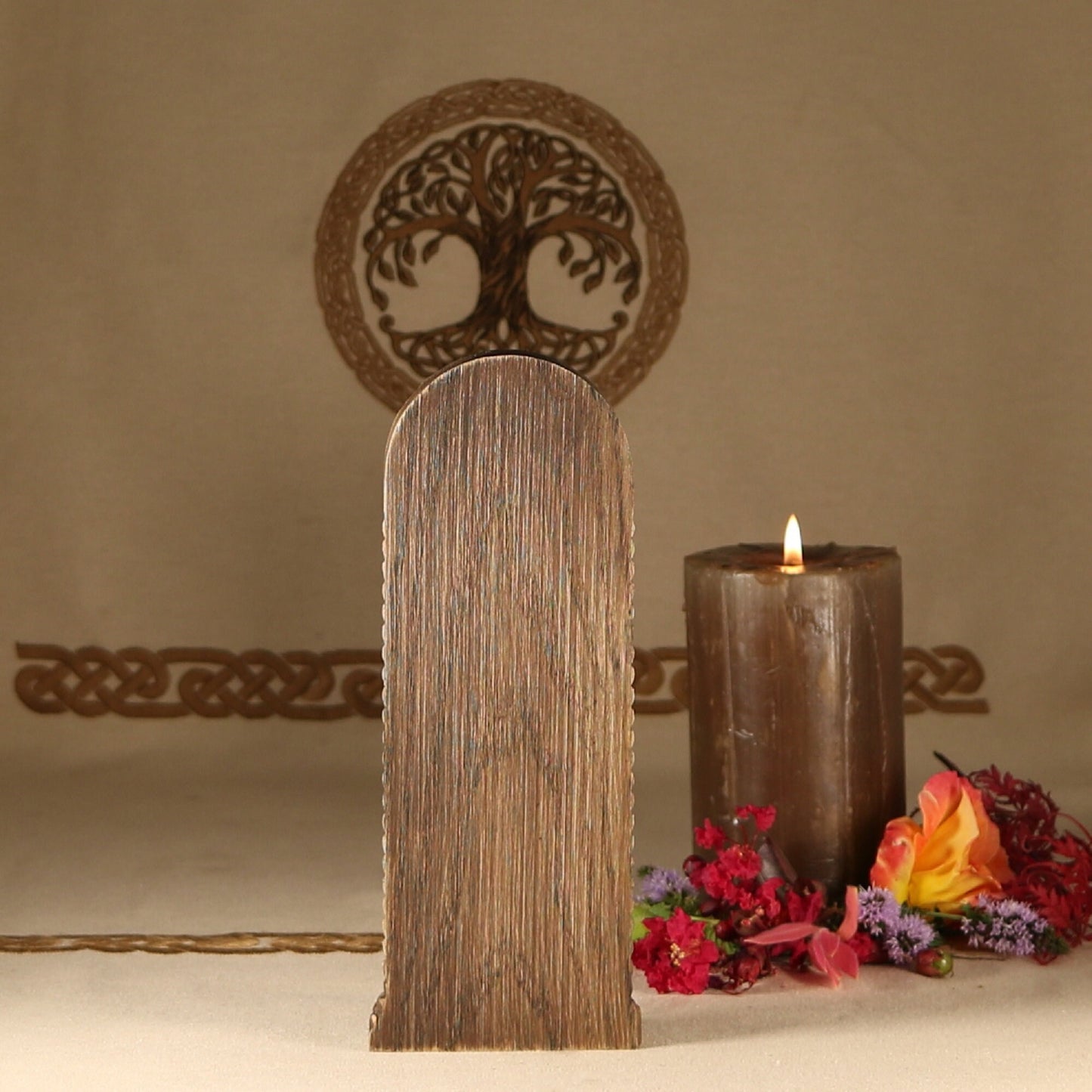 Belenos, God of Sun, Viking statue, Wooden statue