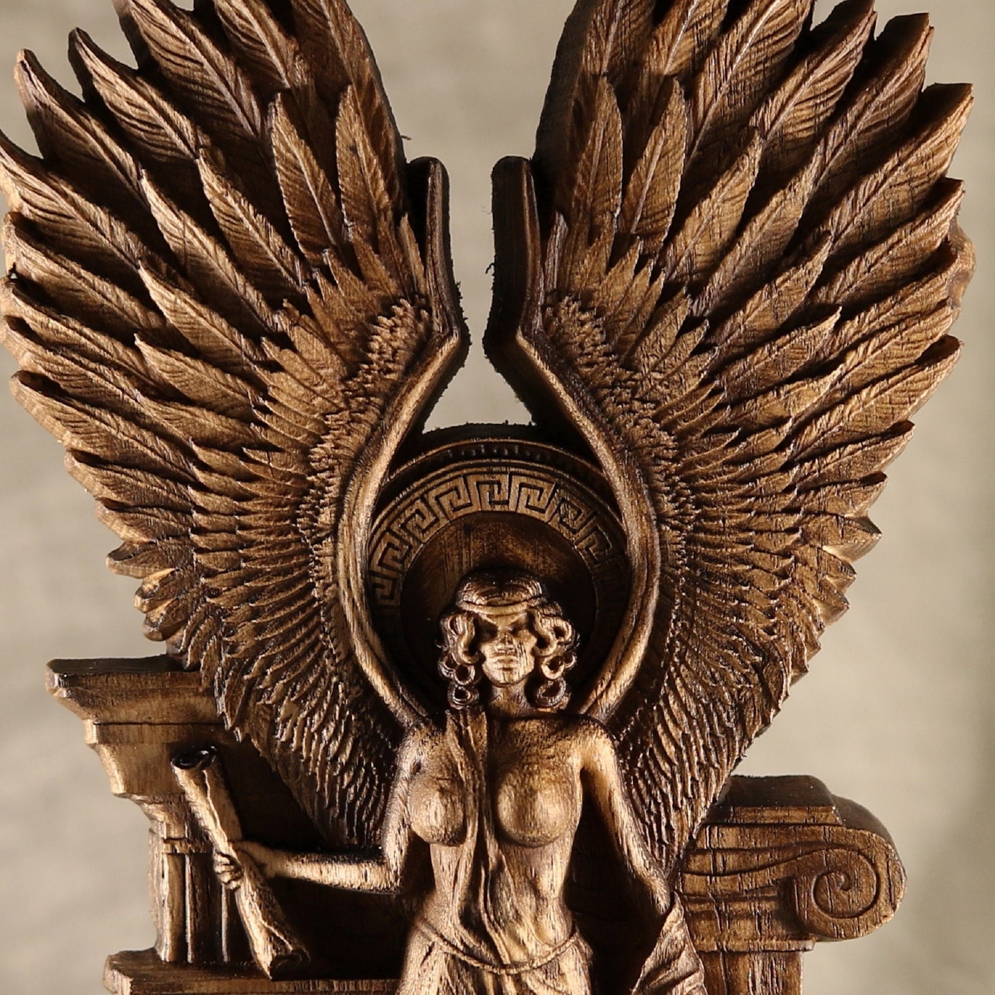 Nemesis Statue - Wooden Greek Sculpture