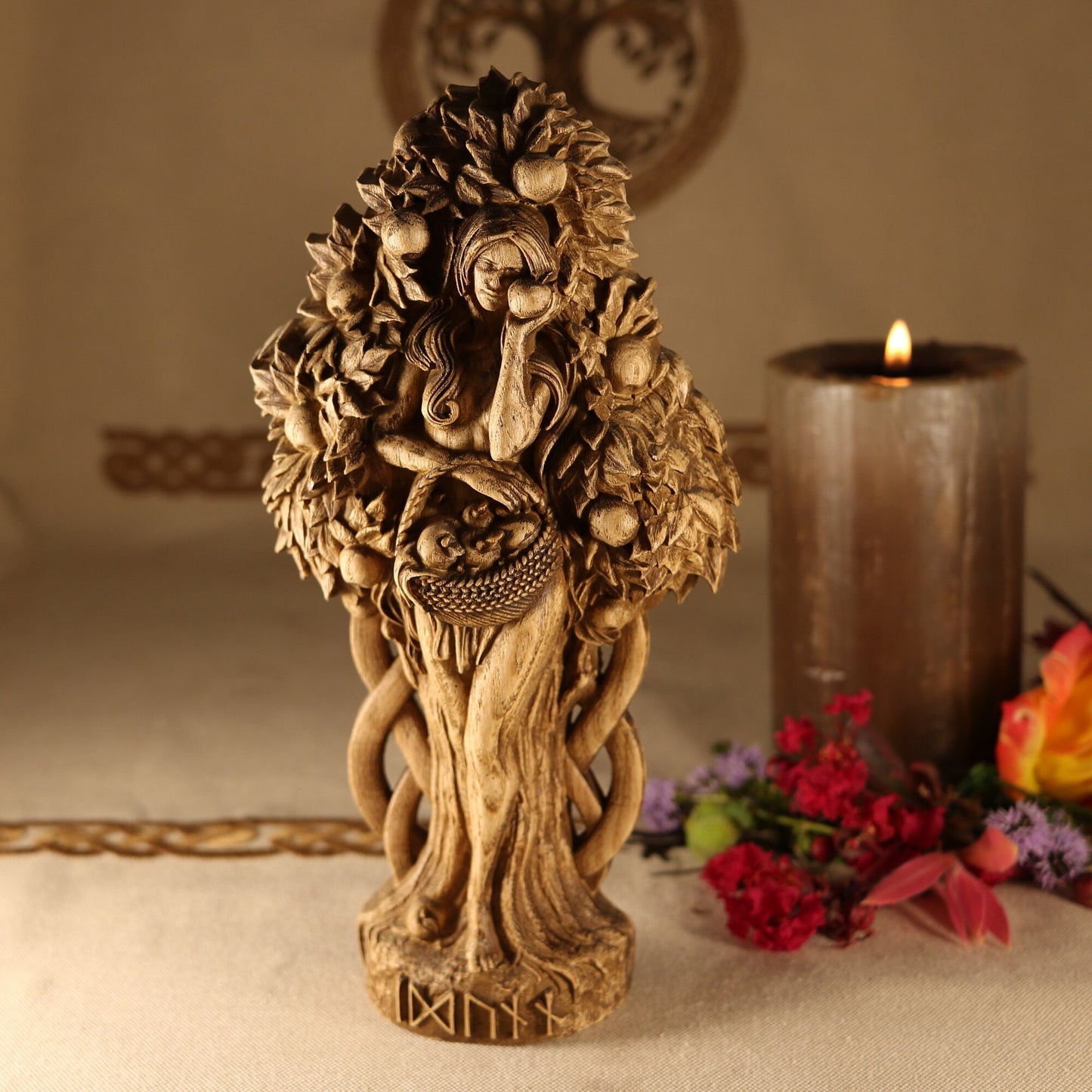 Idunn Norse Mythology Sculpture - Pagan Statue
