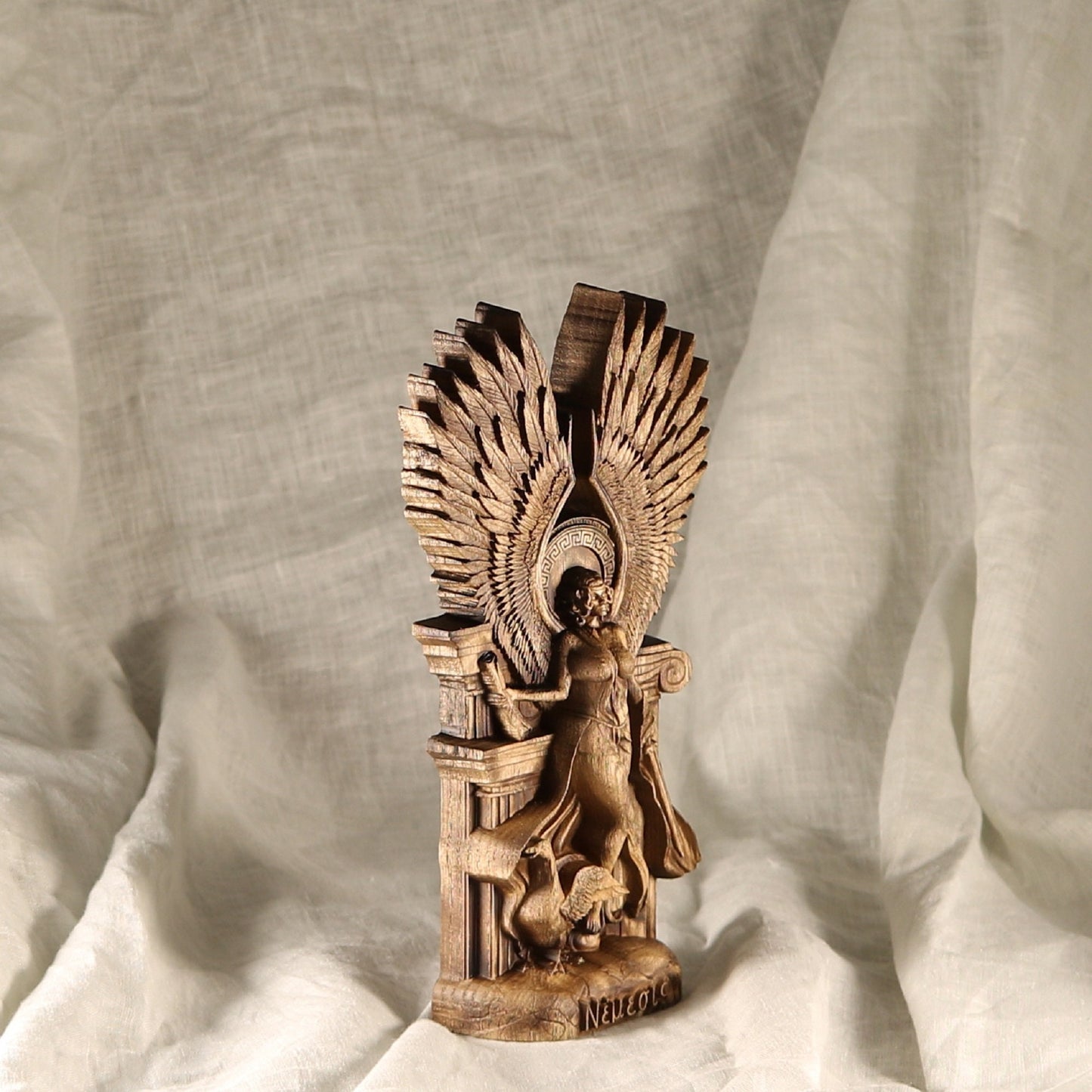 Nemesis Statue - Wooden Greek Sculpture
