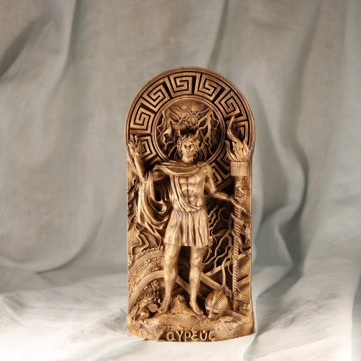 Wooden Zagreus Statue - Greek Mythology Statue