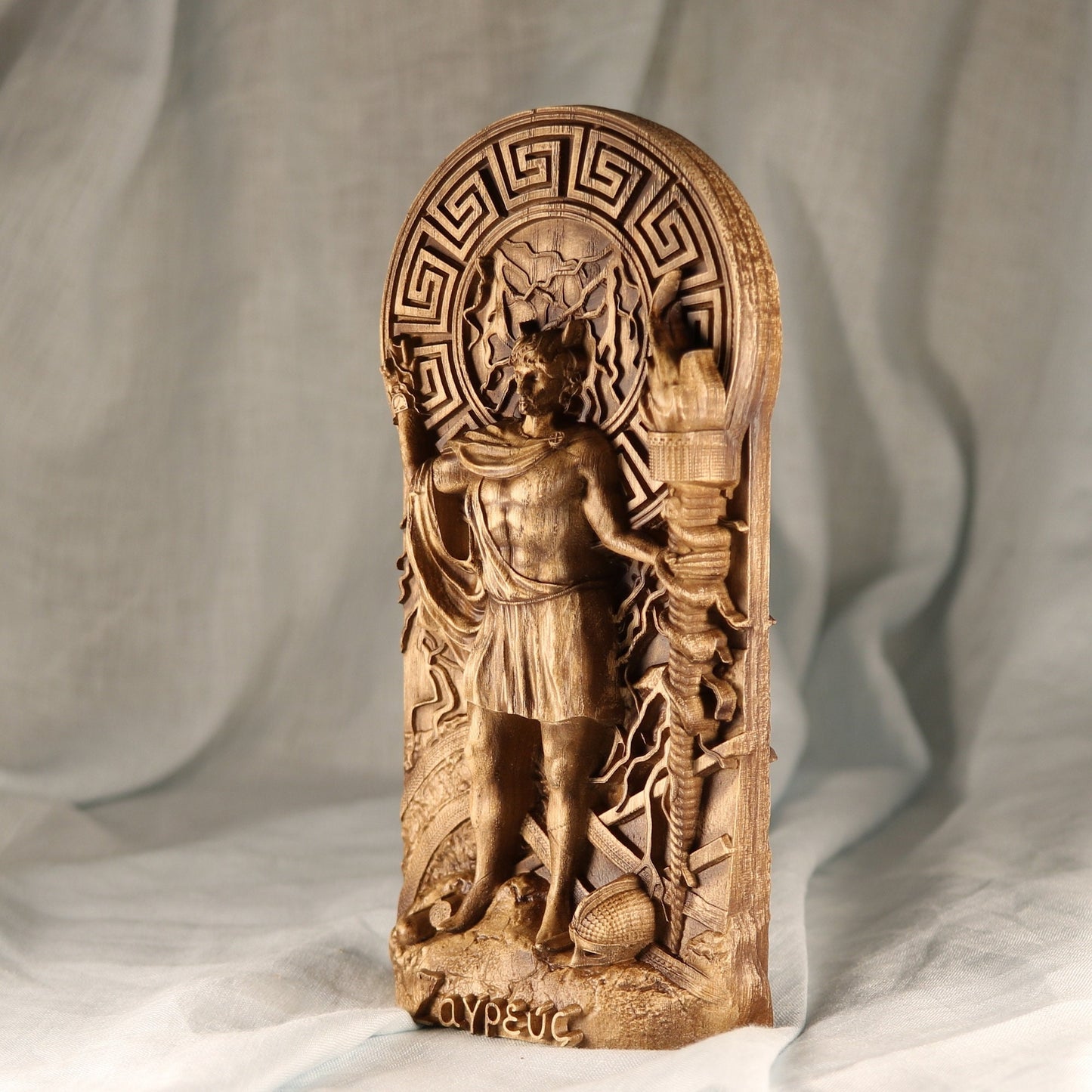 Wooden Zagreus Statue - Greek Mythology Statue