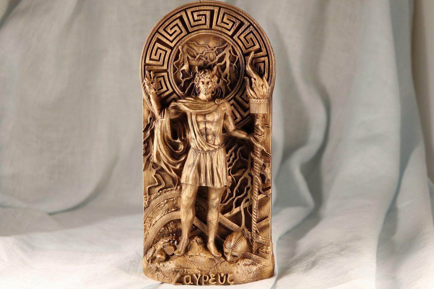 Wooden Zagreus Statue - Greek Mythology Statue