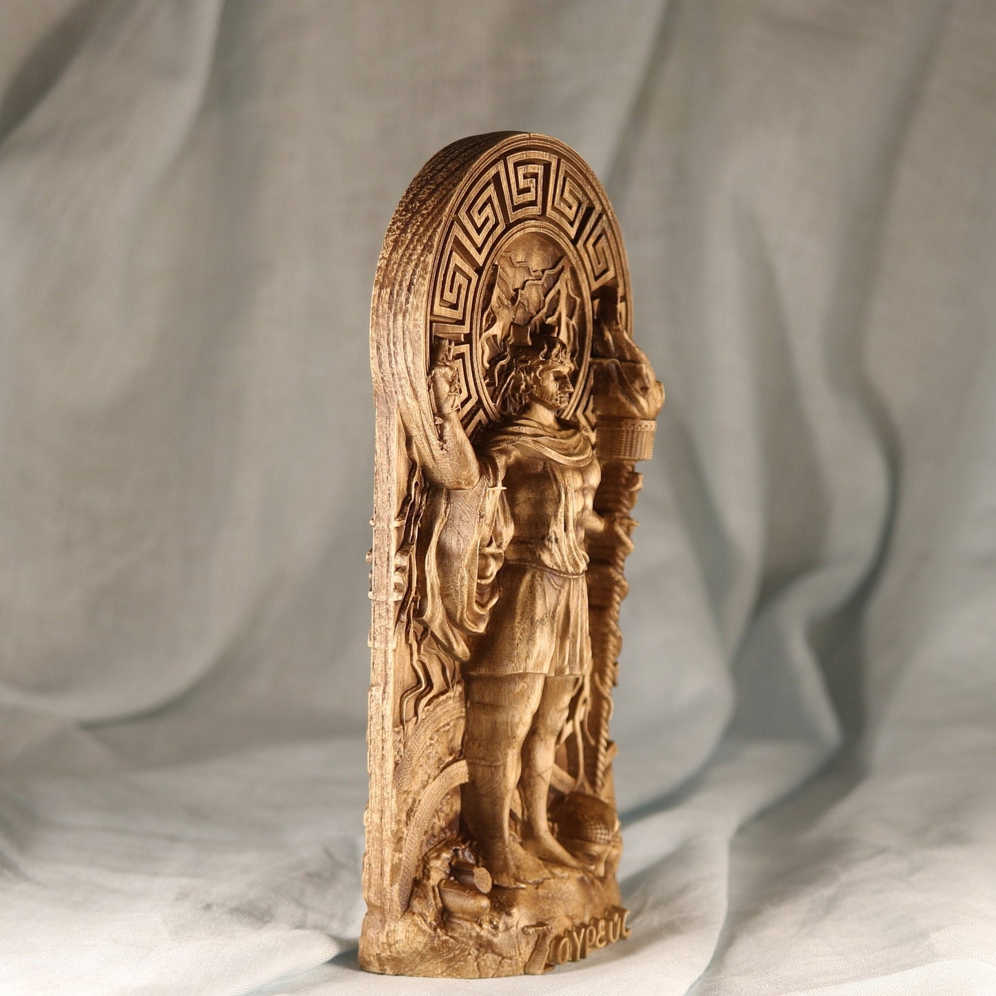 Wooden Zagreus Statue - Greek Mythology Statue