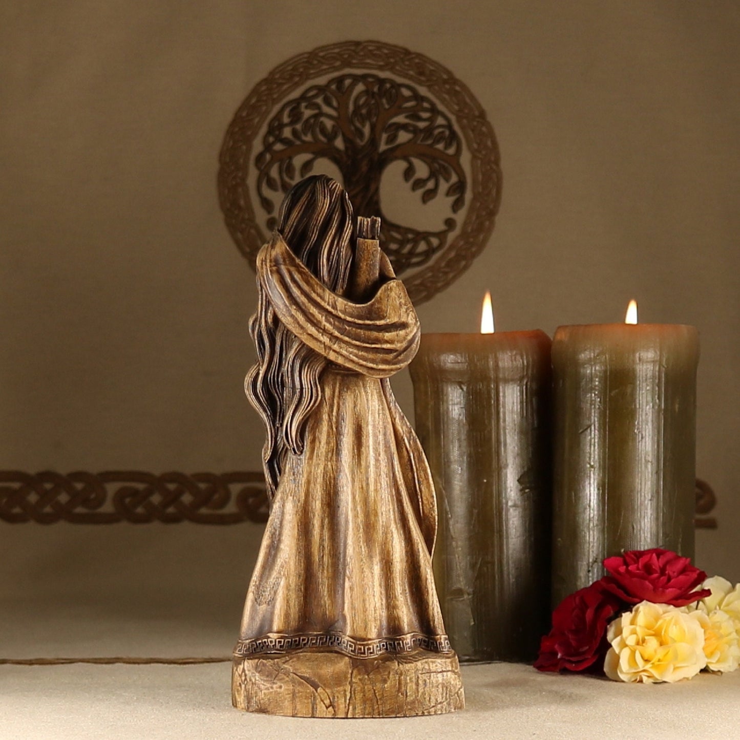 Artemis Statue - Wooden Greek Statue