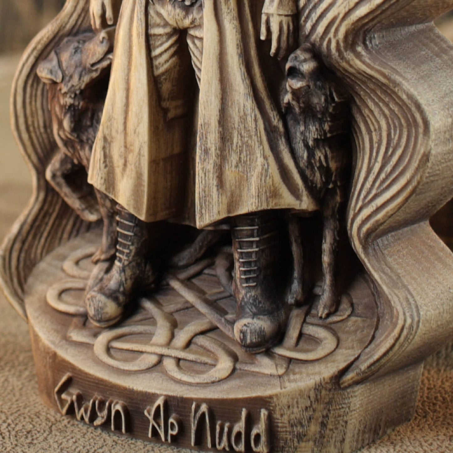 Gwyn Ap Nudd Statue - Welsh Mythology Sculpture