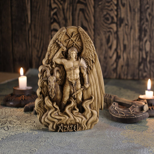 Azazel Demon Wooden statue