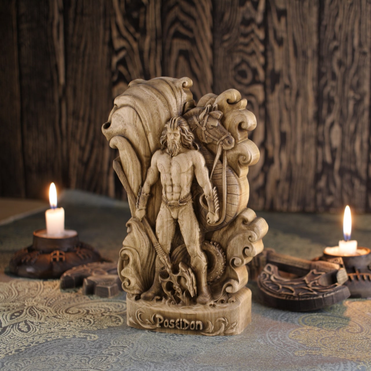 Poseidon Sculpture - The Sea Greek God Statue