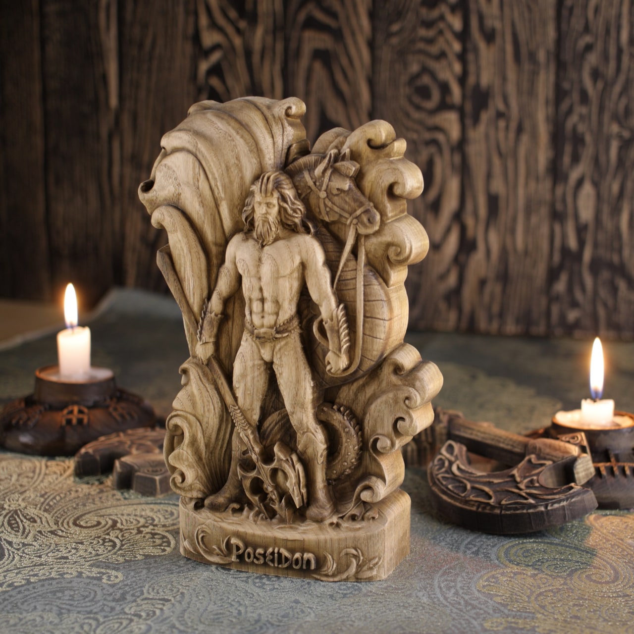 Poseidon Sculpture - The Sea Greek God Statue
