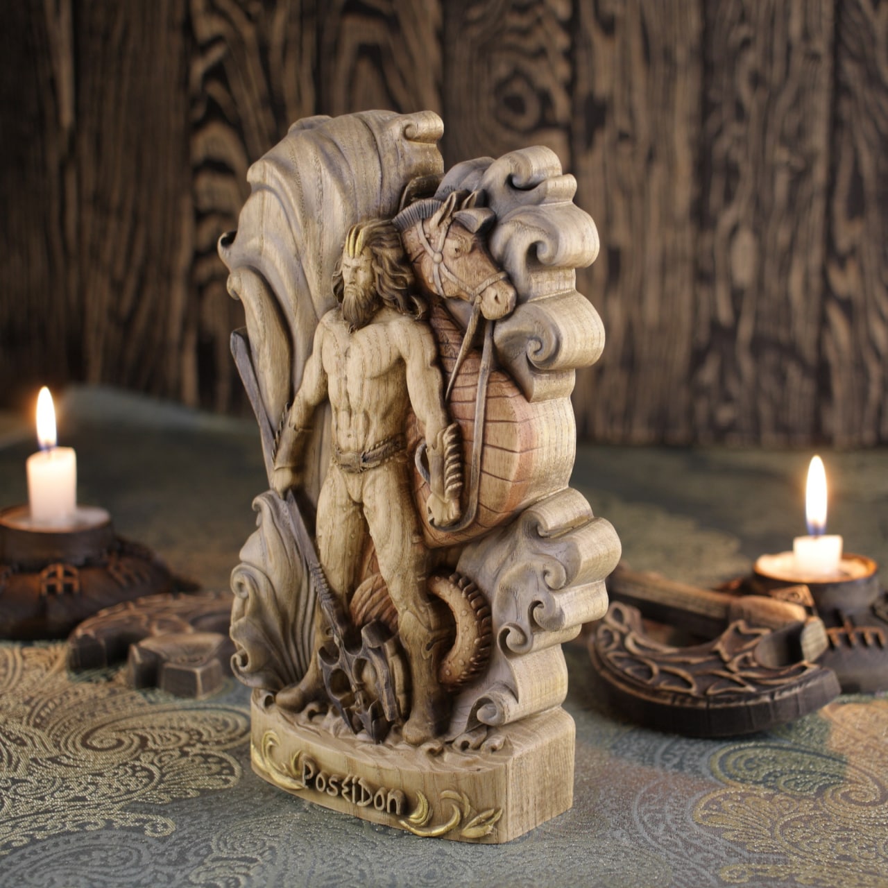 Poseidon Sculpture - The Sea Greek God Statue