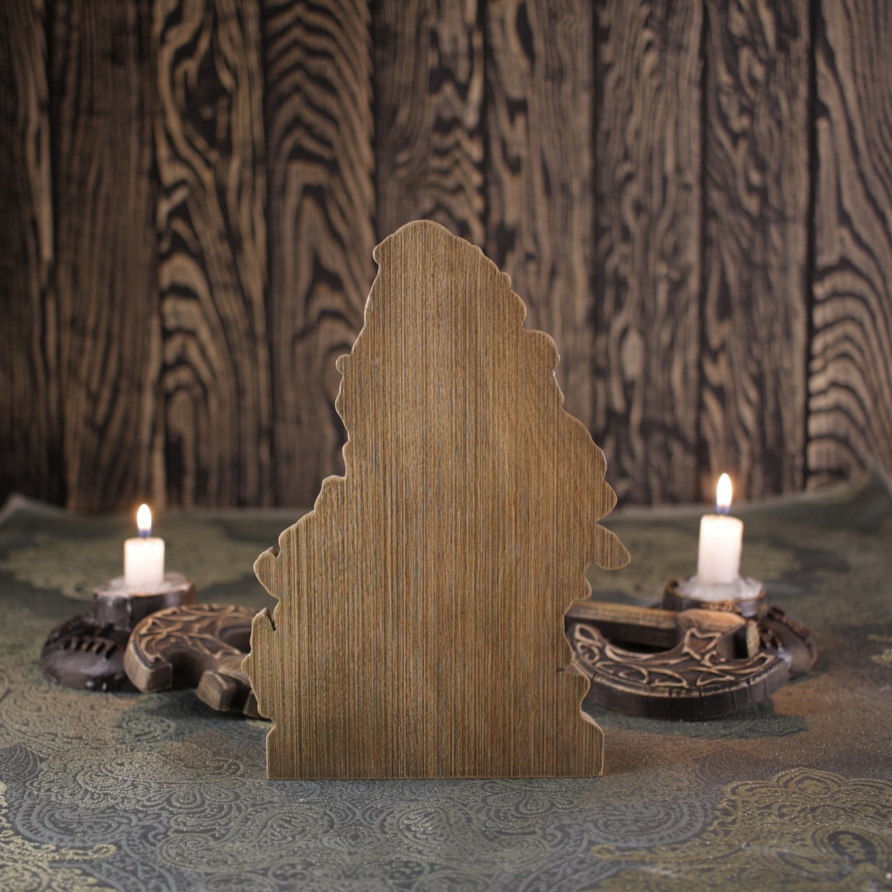 Dark Lord Ant'Harratu Statue - Wooden Satanic Figurine