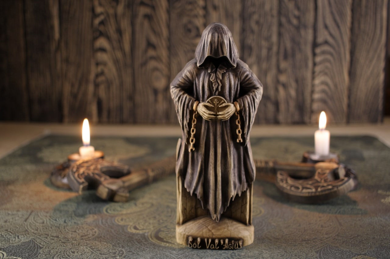 Satanic Statue - Wood Carving Sol Valagius