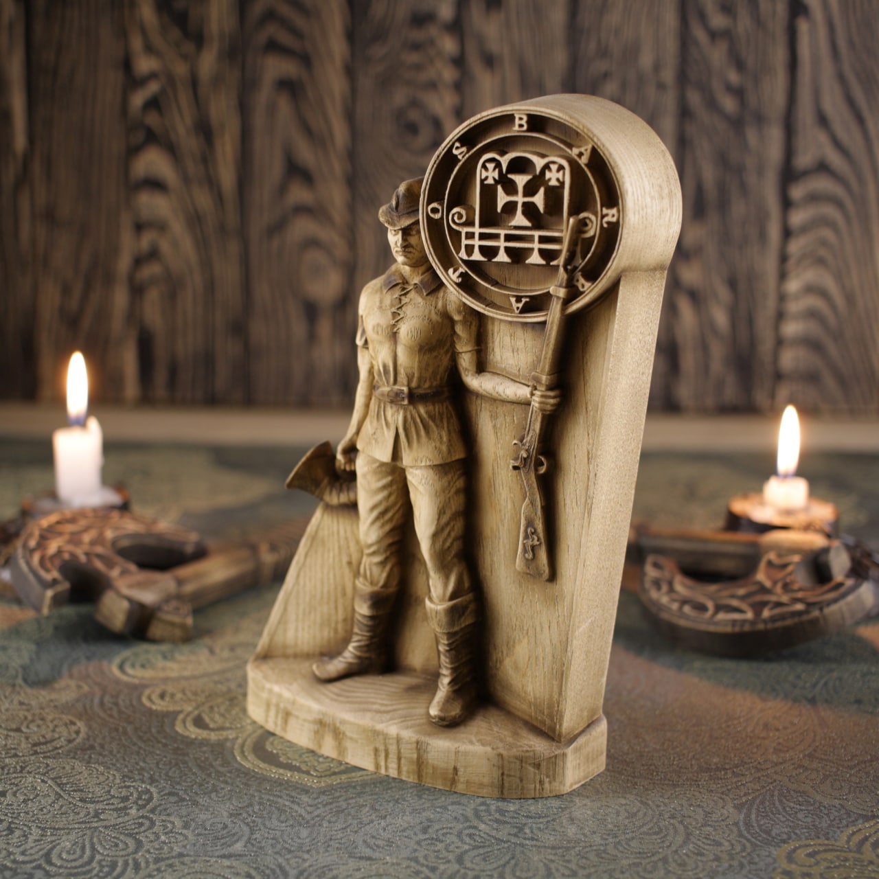 Barbatos Satan statue wooden statue
