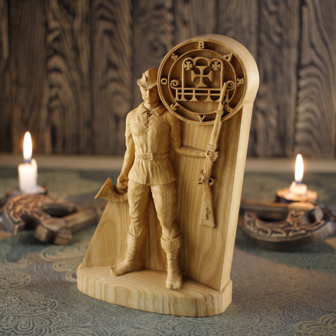 Barbatos Satan statue wooden statue