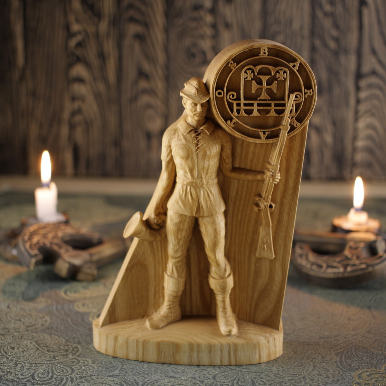 Barbatos Satan statue wooden statue
