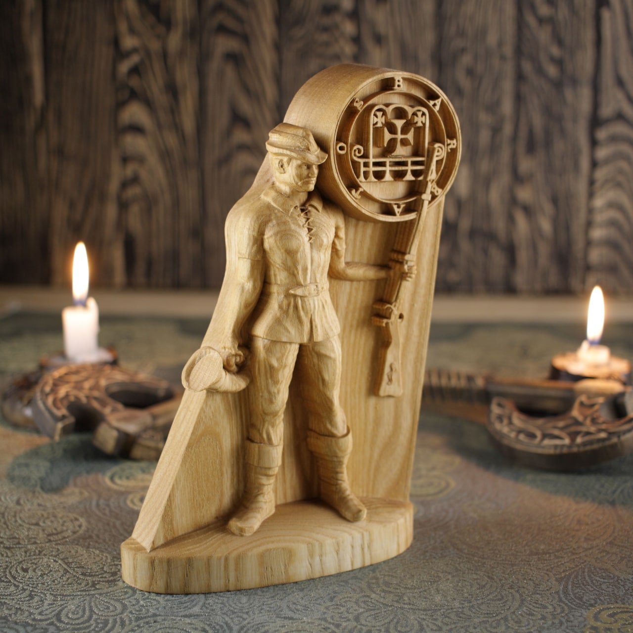 Barbatos Satan statue wooden statue